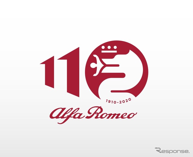 アルファロメオの創立110周年記念ロゴ
