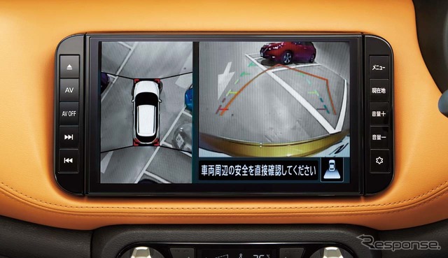 「インテリジェント・アラウンドビューモニター」(移動物検知機能付)上から見下ろす映像で周囲360°で見渡して確認しながら安全に駐車をアシストする