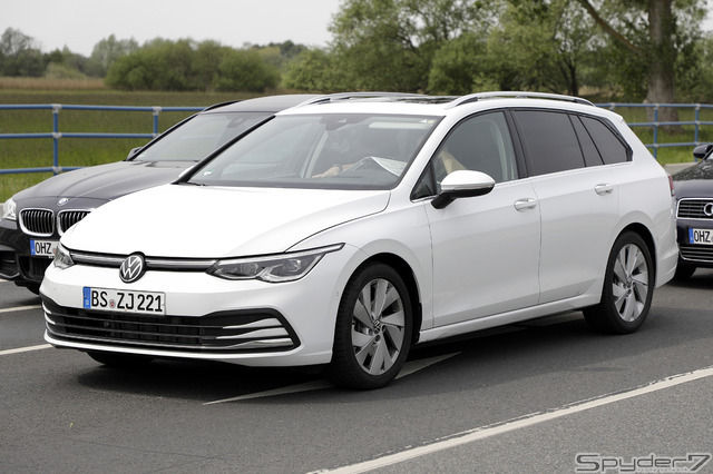 VW ゴルフ ヴァリアント 新型プロトタイプ スクープ写真