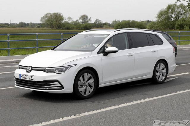 VW ゴルフ ヴァリアント 新型プロトタイプ スクープ写真