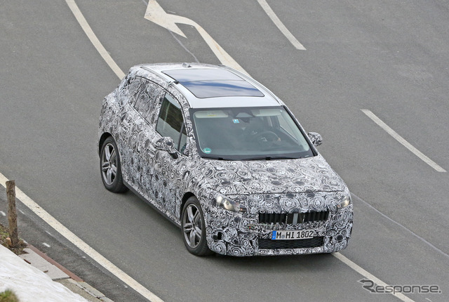 BMW 2シリーズ アクティブツアラー 開発車両スクープ写真