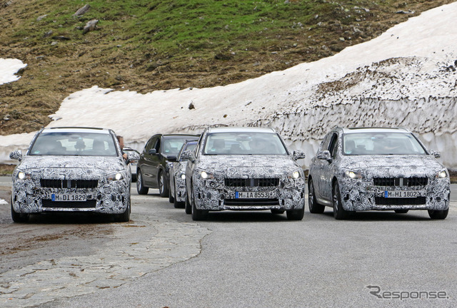 BMW 2シリーズ アクティブツアラー 開発車両スクープ写真