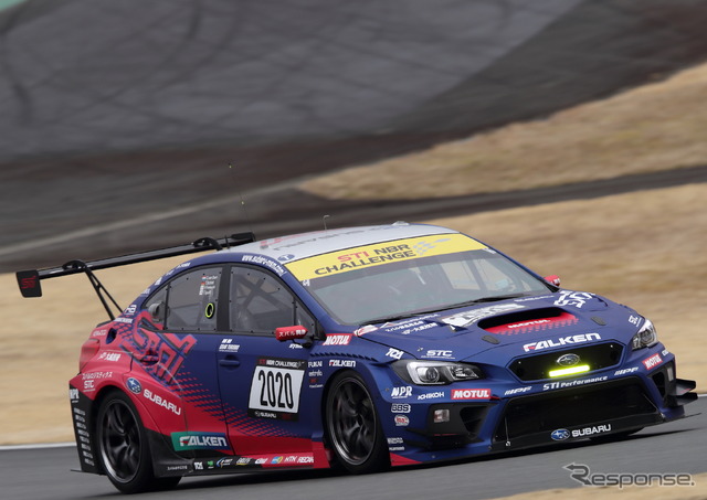今年2月、ニュルブルクリンク24時間レース参戦に向けてSTI陣営が実施した「シェイクダウン」の模様(場所は富士スピードウェイ)。
