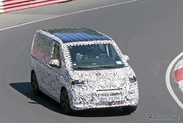 VW T7 市販型プロトタイプ(スクープ写真)