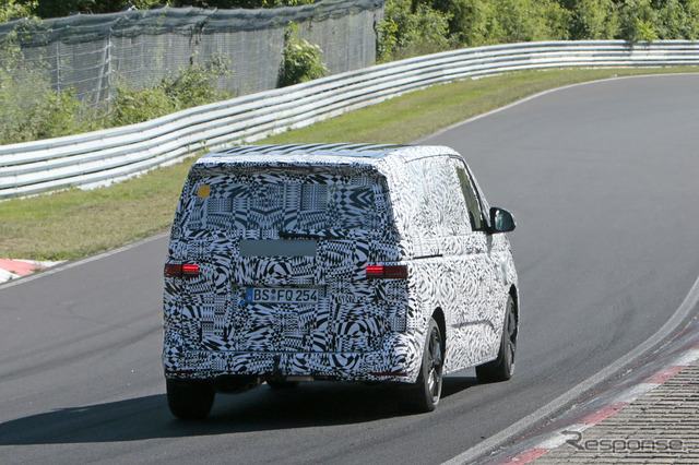 VW T7 市販型プロトタイプ(スクープ写真)