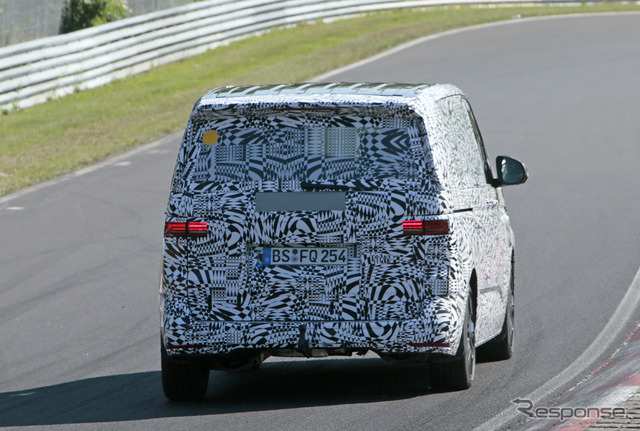 VW T7 市販型プロトタイプ(スクープ写真)