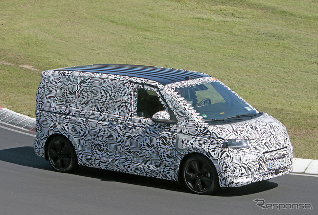 VW T7 市販型プロトタイプ(スクープ写真)