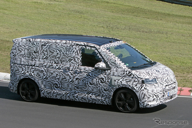VW T7 市販型プロトタイプ(スクープ写真)
