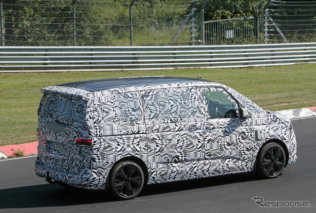 VW T7 市販型プロトタイプ(スクープ写真)