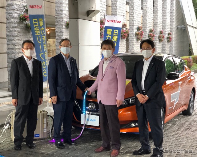 日産と富山市がEVを活用した「災害連携協定」を締結