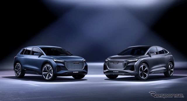 左:Q4 e-tron concept、右:Q4 Soprtback e-tron cncept
