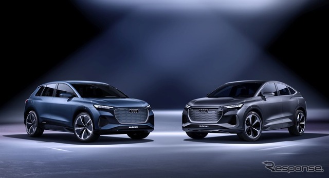 左：Q4 e-tron concept、右：Q4 Soprtback e-tron cncept