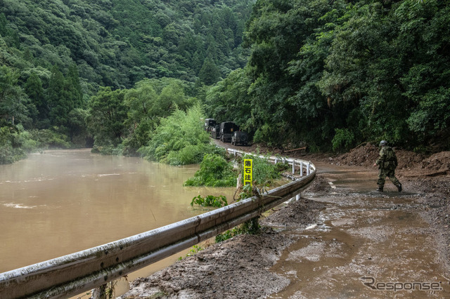 7月6日、熊本県球磨郡