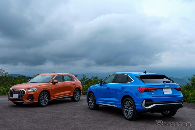 アウディ Q3(左)とQ3スポーツバック