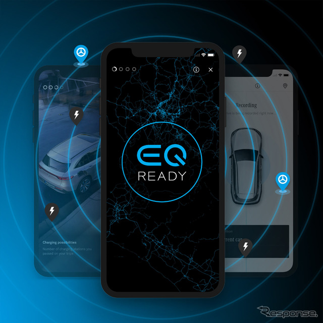 メルセデスベンツの電動車専用アプリ「EQ Ready」