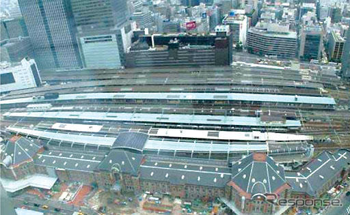 東京駅に太陽光発電パネルを導入…JR東日本