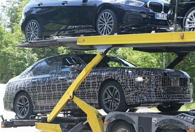 BMW i7 プロトタイプ(スクープ写真)