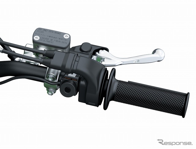 フロントブレーキのコントロール性と総合的なフィードバック性能を高めるフロントマスターシリンダー(KX250)