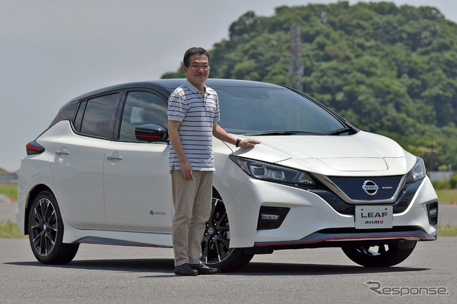 日産 リーフNISMO 改良新型(20MY)と島崎七生人氏