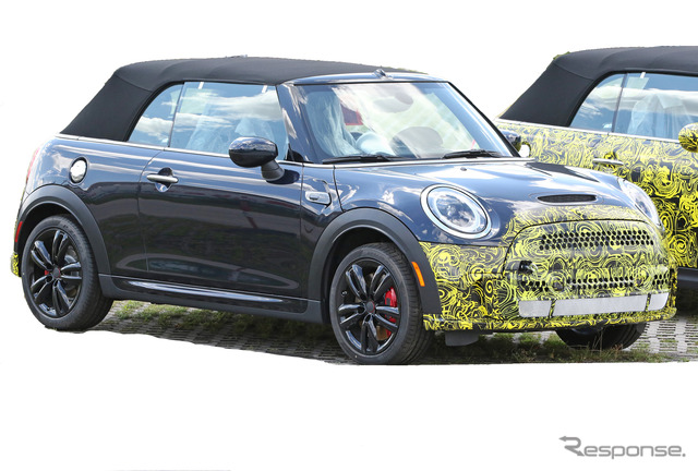 MINI クーパーSコンバーチブル 改良新型プロトタイプ(スクープ写真)