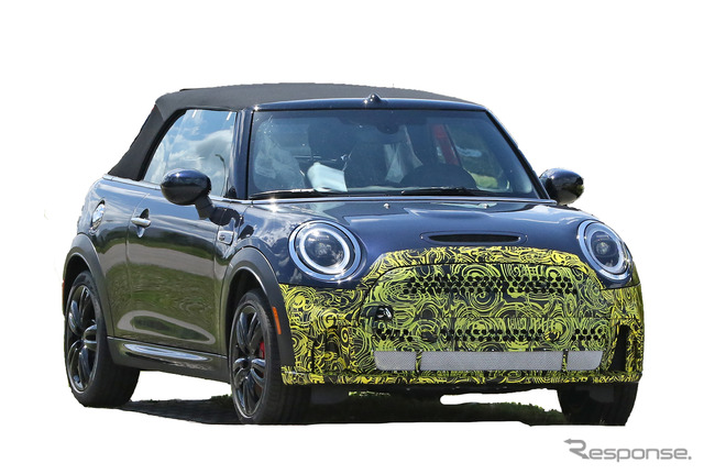 MINI クーパーSコンバーチブル 改良新型プロトタイプ(スクープ写真)