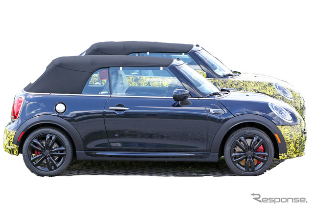 MINI クーパーSコンバーチブル 改良新型プロトタイプ(スクープ写真)