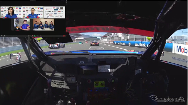 SUBARU On-TubeによるSUPER GT LIVE配信（スクリーンショット）