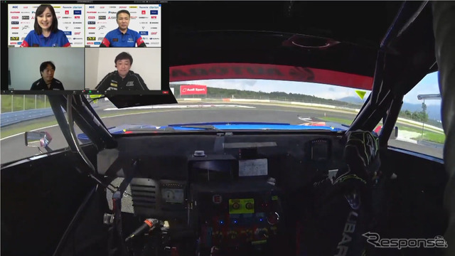 SUBARU On-TubeによるSUPER GT LIVE配信（スクリーンショット）