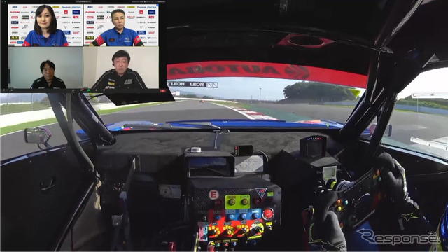 SUBARU On-TubeによるSUPER GT LIVE配信（スクリーンショット）