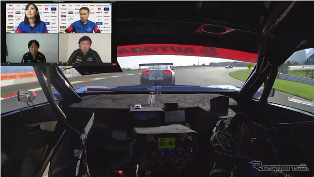 SUBARU On-TubeによるSUPER GT LIVE配信（スクリーンショット）