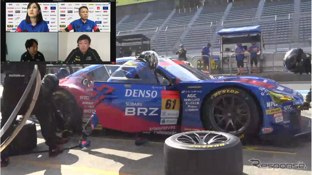 SUBARU On-TubeによるSUPER GT LIVE配信(スクリーンショット)