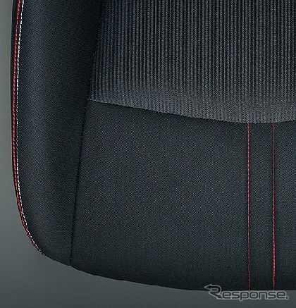 NISMO専用シート地 ドアトリムクロス(レッド&グレー ツインステッチ)