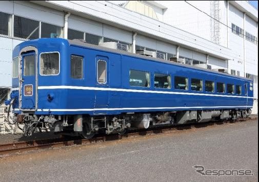 JR北海道から譲渡されたスハフ14 501。1981年に北海道へ14系客車が導入される際、耐寒耐雪化が施された電源装置付き緩急車の初号車。2016年3月、急行『はまなす』が廃止された際にJR北海道から引退した。