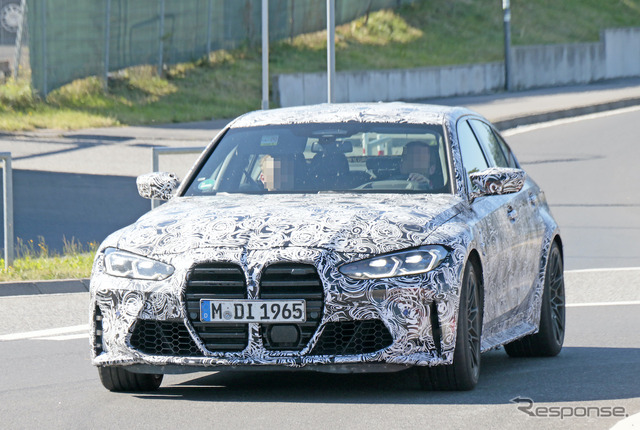 BMW M3セダン 新型プロトタイプ(スクープ写真)