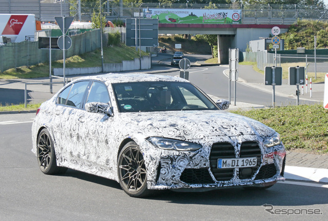 BMW M3セダン 新型プロトタイプ(スクープ写真)