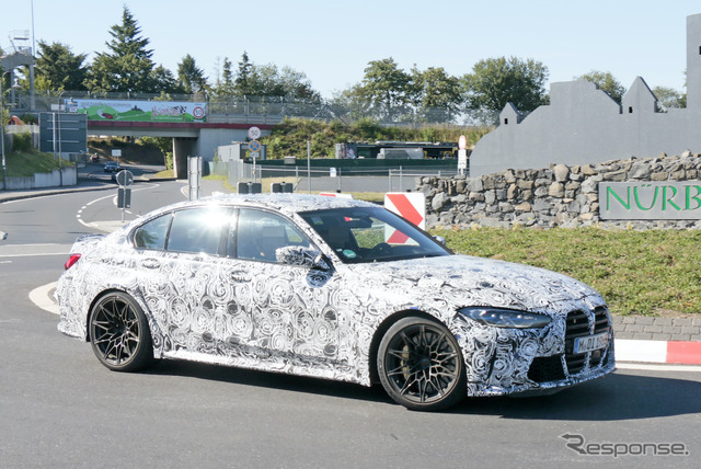 BMW M3セダン 新型プロトタイプ(スクープ写真)