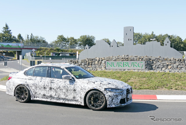 BMW M3セダン 新型プロトタイプ(スクープ写真)