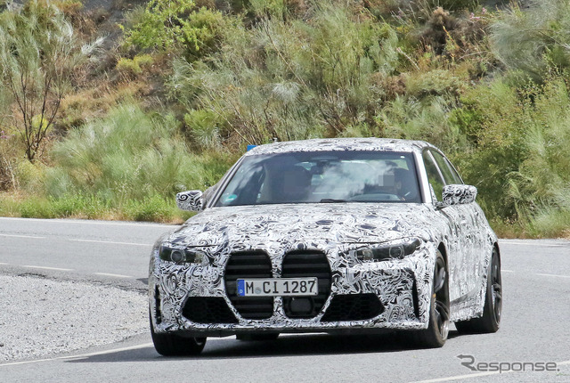 BMW M3セダン 新型プロトタイプ(スクープ写真)
