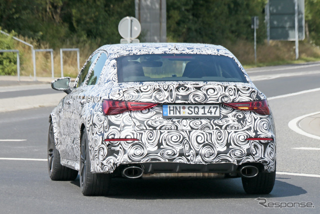 アウディ RS3セダン 次期型プロトタイプ(スクープ写真)
