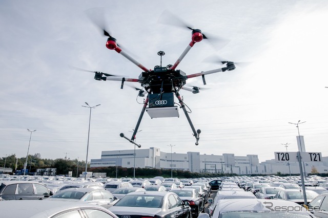 アウディが活用している自律飛行型ドローン