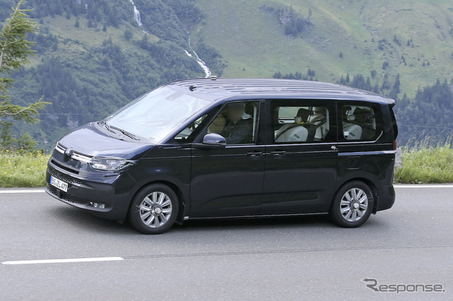 VW T7 市販型プロトタイプ（スクープ写真）