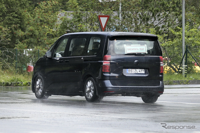 VW T7 市販型プロトタイプ(スクープ写真)