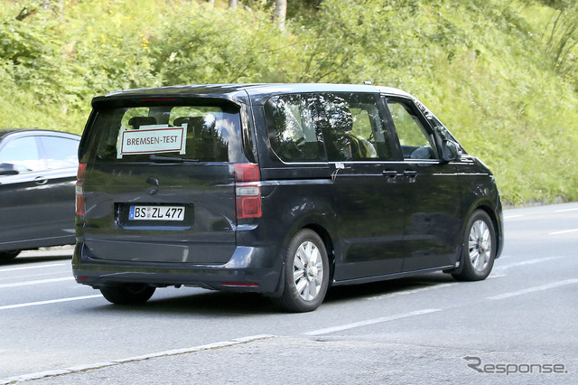 VW T7 市販型プロトタイプ(スクープ写真)