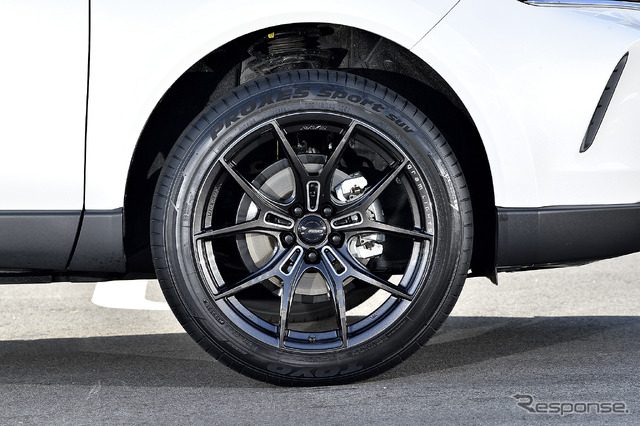 モデル名:レイズ GRAM LIGHTS 57FXZ/推奨サイズ:20×9.5JInset35 5H-114.3 ※チューナーサイズ/カラー:スーパーダークガンメタ/タイヤサイズ:255/45R20