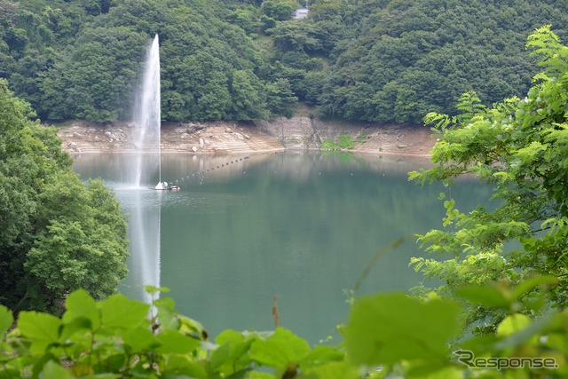 群馬・草木湖のダムサンデー