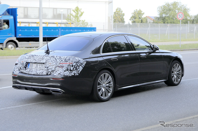 メルセデスベンツ Sクラス 次期型プロトタイプ(スクープ写真)