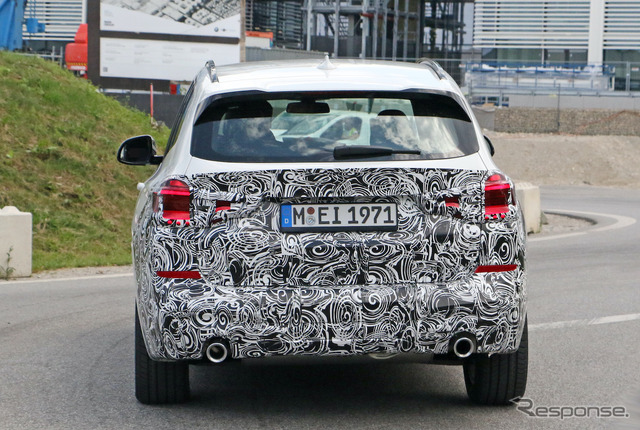 BMW X3 改良新型プロトタイプ(スクープ写真)