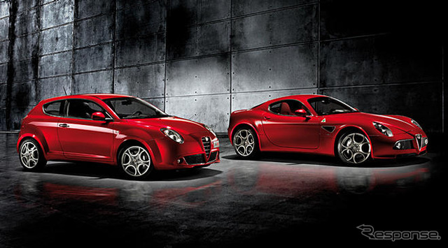 ベビーアルファ、MiTo…vs 8C 写真蔵