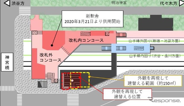 建て替える位置と範囲。