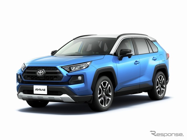 トヨタ RAV4 アドベンチャー（アッシュグレーメタリック×シアンメタリック）